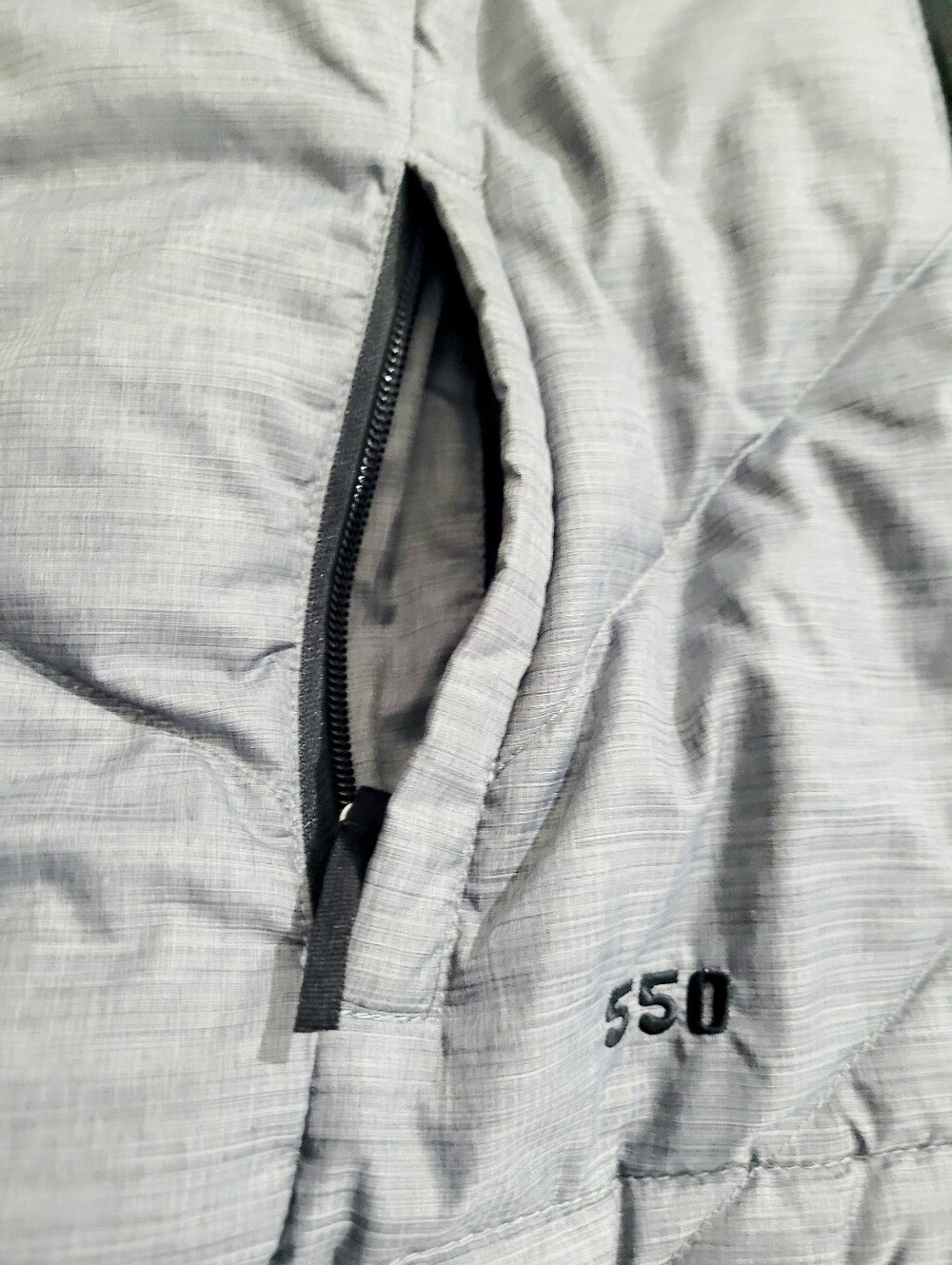 The North Face 550 Down Puffer Vest Women's Medium Gray Full Zip Goose Down - Picture 14 of 14